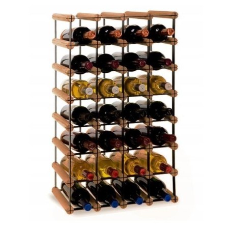 Stojak · 28 butelek RW-8 4x7 czerń·brąz