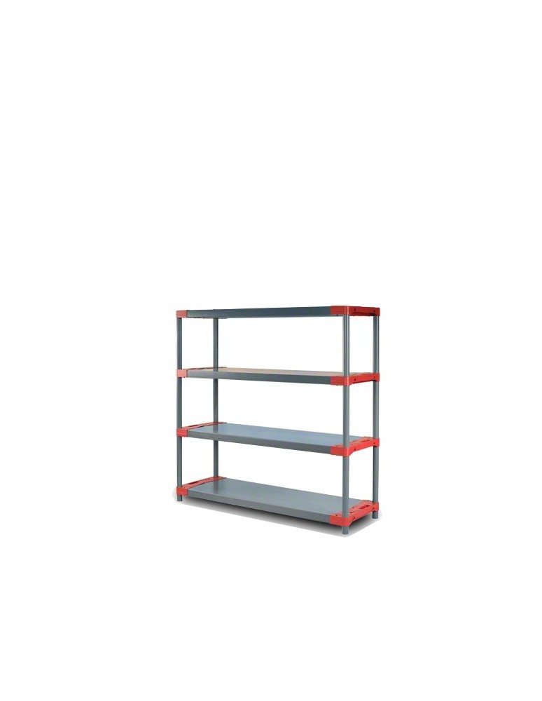 Jupiter-4 - Regał plastikowy Jupiter-4 138x130x46 czerwony - produkt MODO24.PL 1