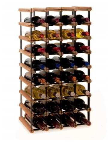 Stojak · 32 butelki RW-8 4x8 czerń·brąz