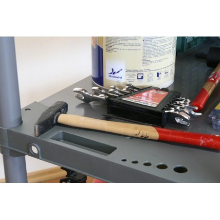 Regał plastikowy Jupiter-4 138x150x46 czerwony