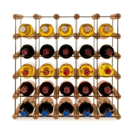 Stojak · 25 butelek RW-8 5x5 czerń·brąz