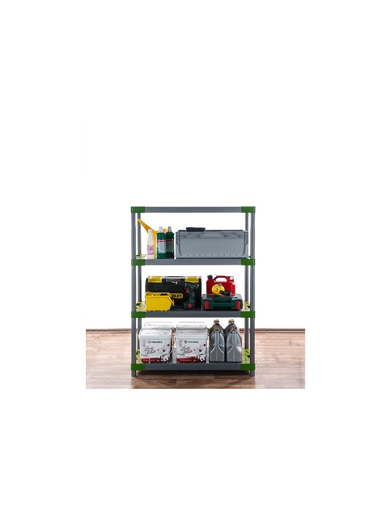 Tytan-4 - Regał plastikowy TYTAN-4 szary · 138x90x46 · Nośność półki 160 kg - product MODO24.PL 6