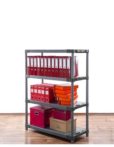 Tytan-4 - Regał plastikowy TYTAN-4 szary · 138x90x46 · Nośność półki 160 kg - product 8