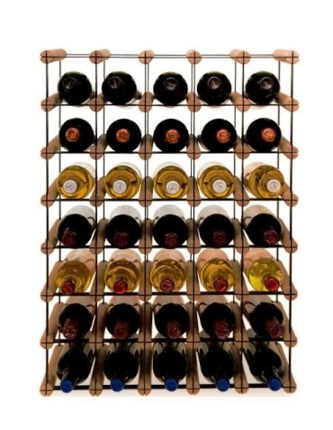 Stojak · 35 butelek RW-8 5x7 czerń·brąz - product 2