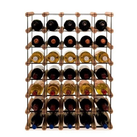 Stojak · 35 butelek RW-8 5x7 czerń·brąz