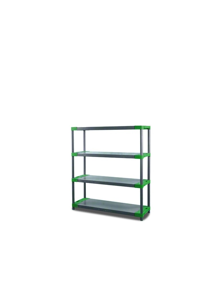 Tytan-4 - Regał plastikowy TYTAN-4 zielony · 138x110x46 · Nośność półki 160 kg - produkt MODO24.PL 1