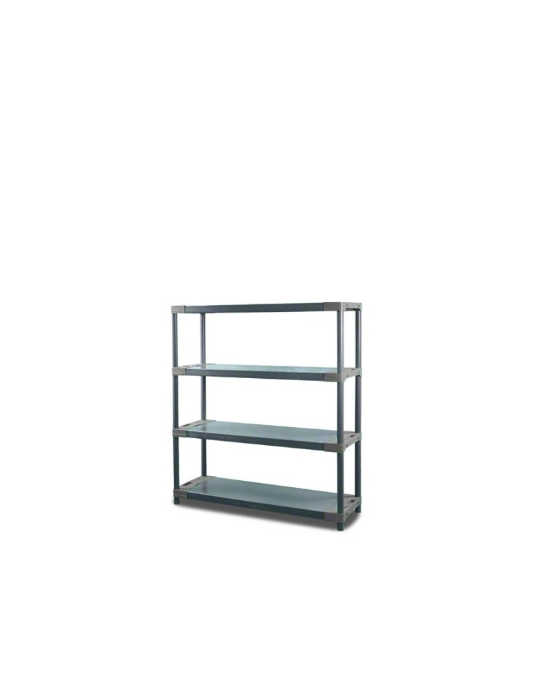 Tytan-4 - Regał plastikowy TYTAN-4 szary · 138x110x46 · Nośność półki 160 kg - produkt MODO24.PL 1