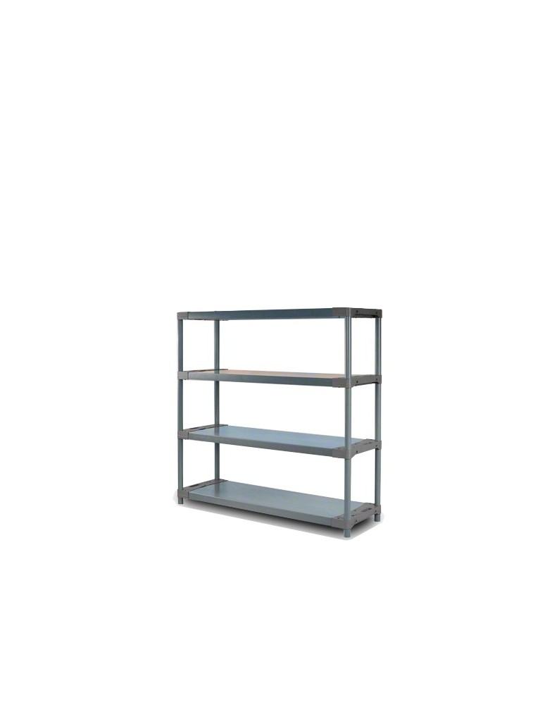 Tytan-4 - Regał plastikowy TYTAN-4 szary · 138x130x46 · Nośność półki 100 kg - produkt MODO24.PL 1