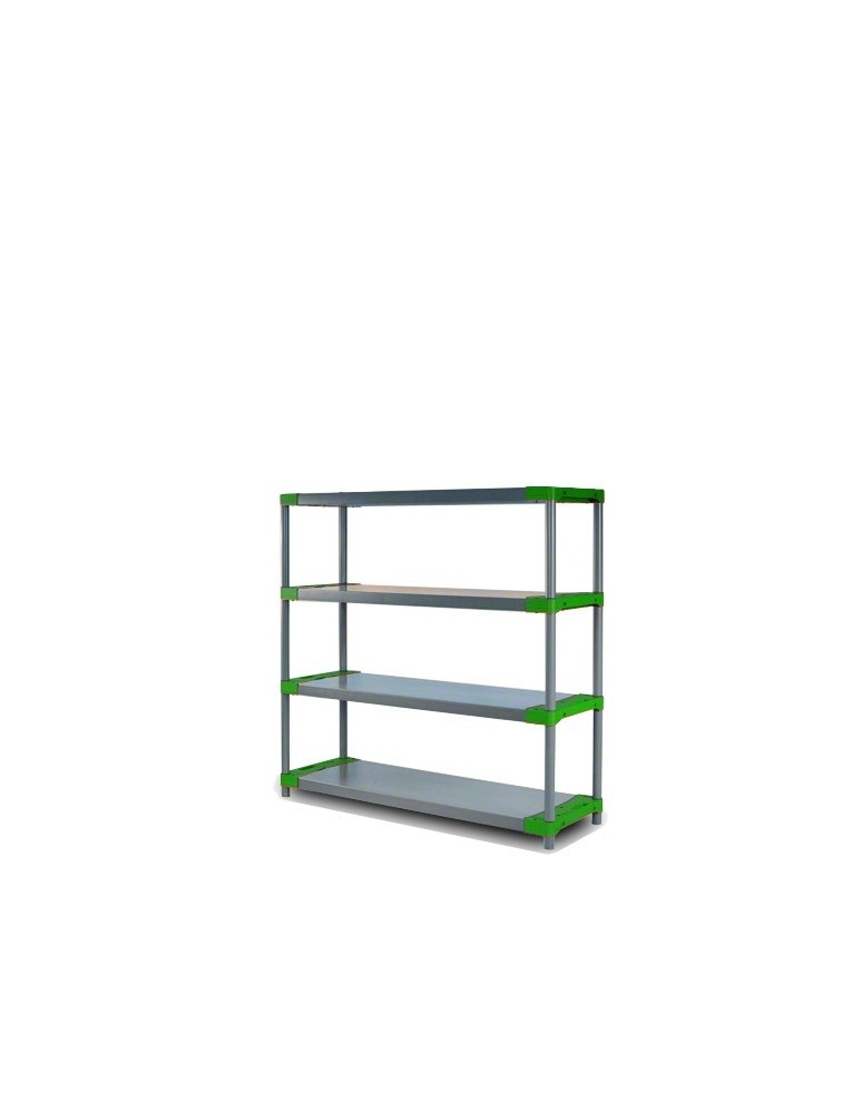Tytan-4 - Regał plastikowy TYTAN-4 zielony · 138x130x46 · Nośność półki 100 kg - produkt MODO24.PL 1