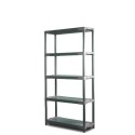 Regał plastikowy TYTAN-5 szary · 180x60x46 · Nośność półki 160 kg