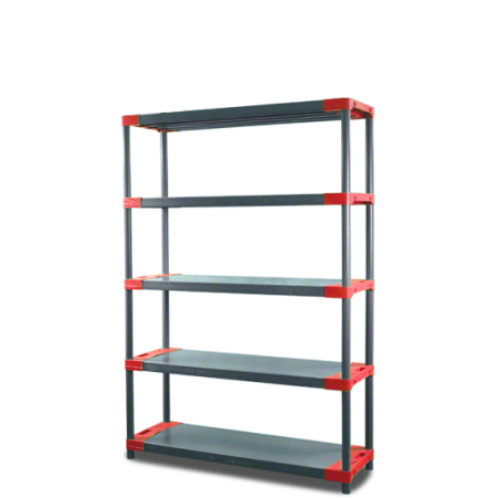 Regał plastikowy Jupiter-5 180x110x46 czerwony