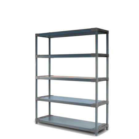 Regał plastikowy Jupiter-5 180x120x46 czerwony