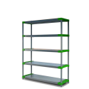 Regał plastikowy Jupiter-5 180x120x46 zielony
