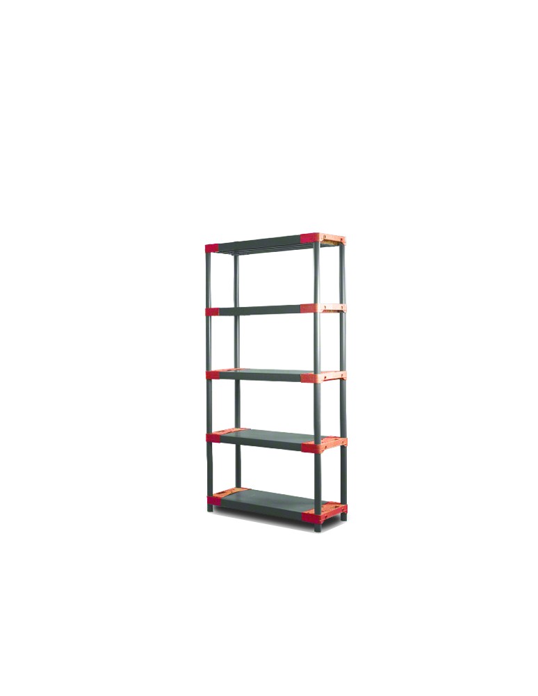 Jupiter-5 - Regał plastikowy Jupiter-5 180x60x46 czerwony - produkt MODO24.PL 1