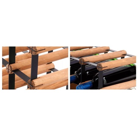 Stojak · 54 butelki RW-8 6x9 czerń·brąz