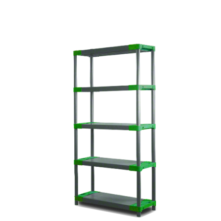 Regał plastikowy Jupiter-5 180x80x46 zielony
