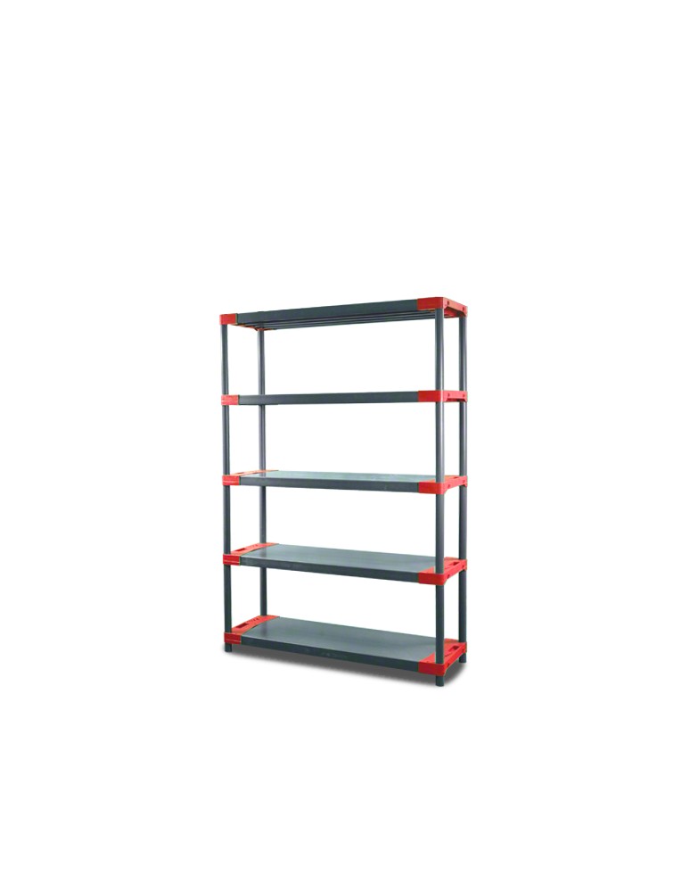 Jupiter-5 - Regał plastikowy Jupiter-5 180x90x46 czerwony - produkt MODO24.PL 1