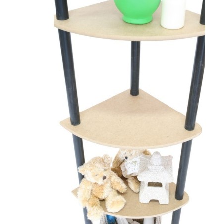 Regał rurkowy DEDAL-3Z Czarne rurki