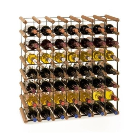 Stojak · 49 butelek RW-8 7x7 czerń·brąz