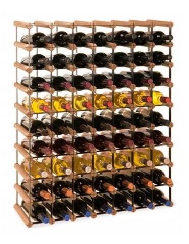 Stojak · 63 butelki RW-8 7x9 czerń·brąz