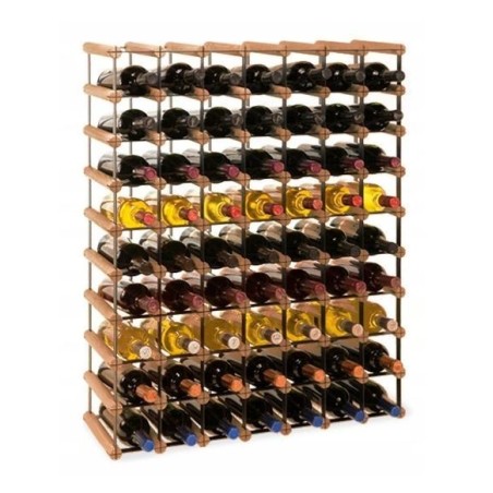 Stojak · 63 butelki RW-8 7x9 czerń·brąz