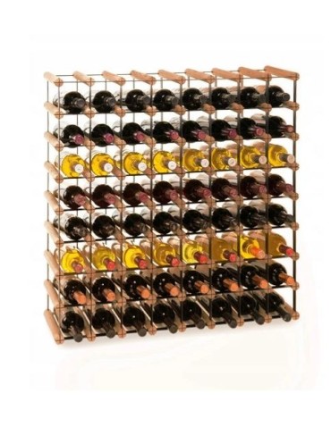 Stojak · 64 butelki RW-8 8x8 czerń·brąz