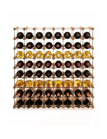 Stojak · 64 butelki RW-8 8x8 czerń·brąz - product 2