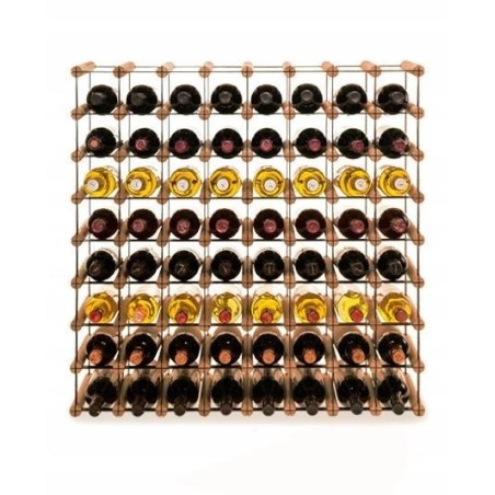 Stojak · 64 butelki RW-8 8x8 czerń·brąz