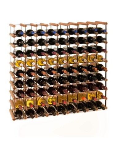 Stojak · 81 butelek RW-8 9x9 czerń·brąz