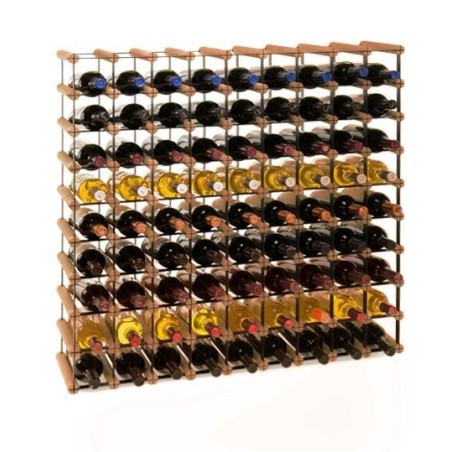 Stojak · 81 butelek RW-8 9x9 czerń·brąz