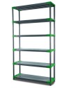 Regał plastikowy Jupiter-6 222x110x46 zielony