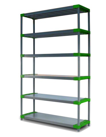 Regał plastikowy Jupiter-6 222x120x46 zielony