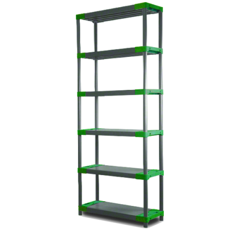 Regał plastikowy Jupiter-6 222x60x46 zielony