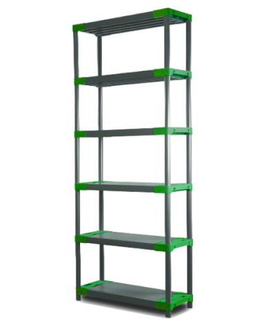 Regał plastikowy Jupiter-6 222x70x46 zielony