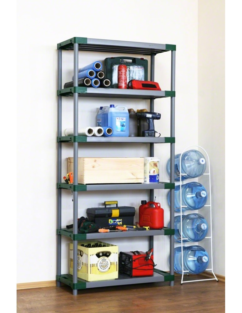 Jupiter-6 - Regał plastikowy Jupiter-6 222x70x46 zielony - product MODO24.PL 4