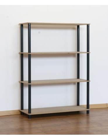 Regał rurkowy DEDAL-4N Czarne rurki