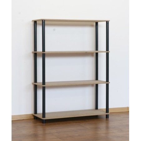 Regał rurkowy DEDAL-4N Czarne rurki