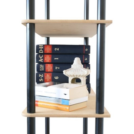 Regał rurkowy DEDAL-4N Czarne rurki