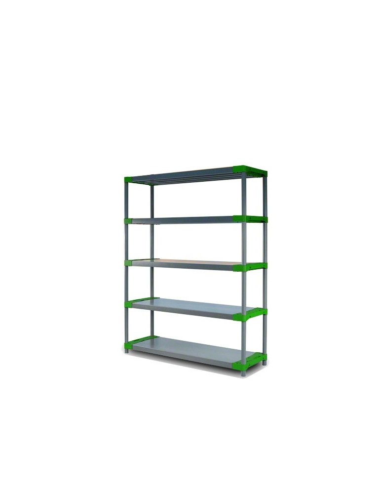 Tytan-5 - Regał plastikowy TYTAN-5 zielony · 180x120x46 · Nośność półki 160 kg - produkt MODO24.PL 1