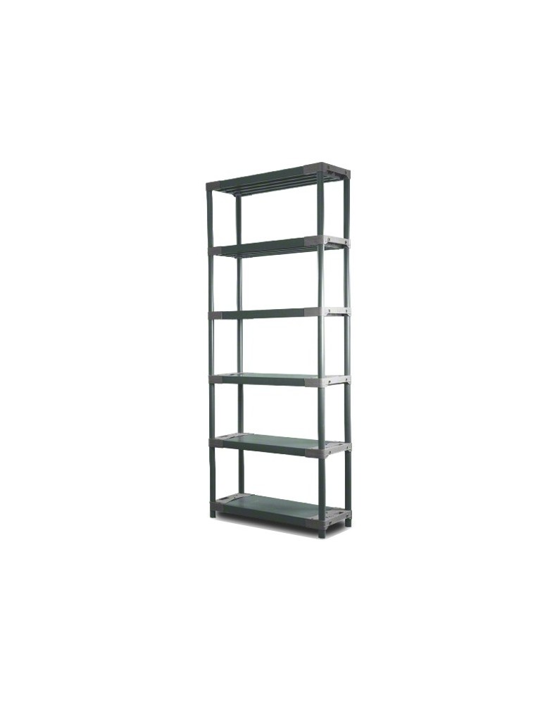Tytan-6 - Regał plastikowy TYTAN-6 szary · 222x60x46 · Nośność półki 160 kg - produkt MODO24.PL 1