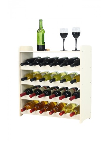 Regał na wino RW-16-24P w kolorze ecru