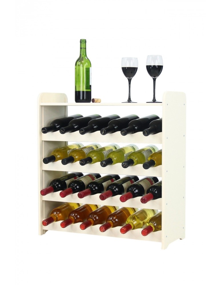 Stojaki na wino RW16 do butelek - Regał na wino RW-16-24P w kolorze ecru - produkt MODO24.PL 1