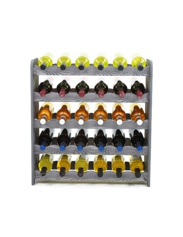 Regał na wino RW-16-30 Ciemny grafit decor