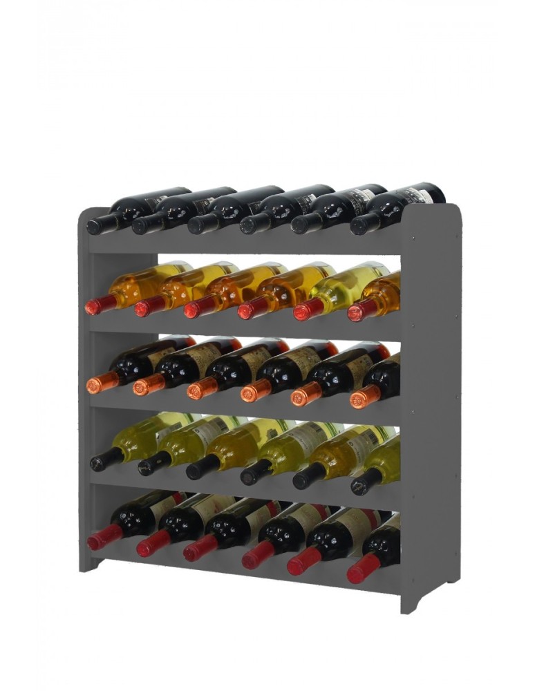 Stojaki na wino RW16 do butelek - Regał na wino RW-16-30 Ciemny grafit - produkt MODO24.PL 1