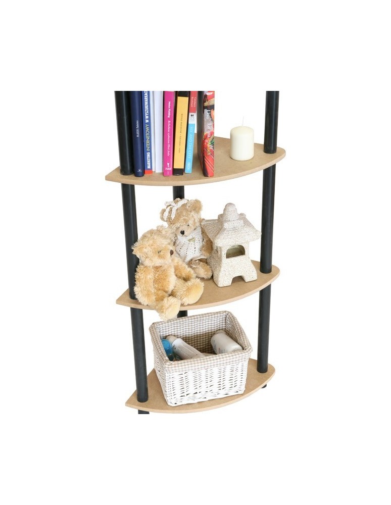 seria regałów DEDAL - Regał rurkowy DEDAL-4Z Czarne rurki - product MODO24.PL 2