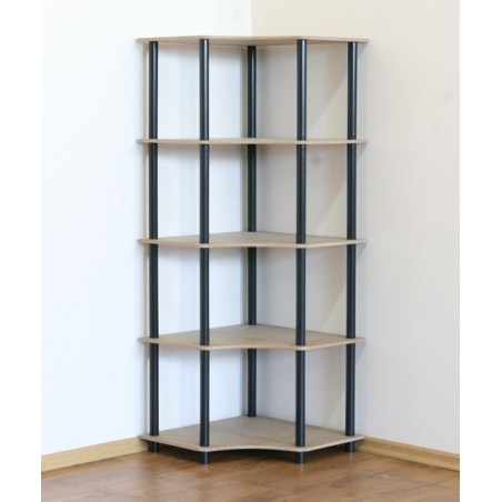 Regał rurkowy DEDAL-5W Czarne rurki