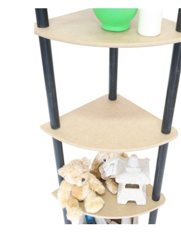 seria regałów DEDAL - Regał rurkowy DEDAL-5Z Czarne rurki - product 3