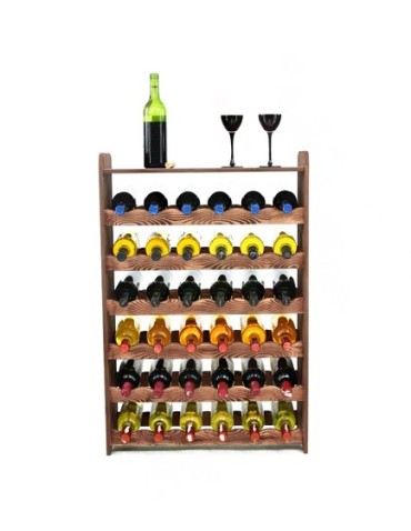 Stojaki na wino RW16 do butelek - Regał na wino RW-16-36P Ciemny brąz decor - product 2