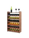 Regał na wino RW-16-36P Ciemny brąz decor