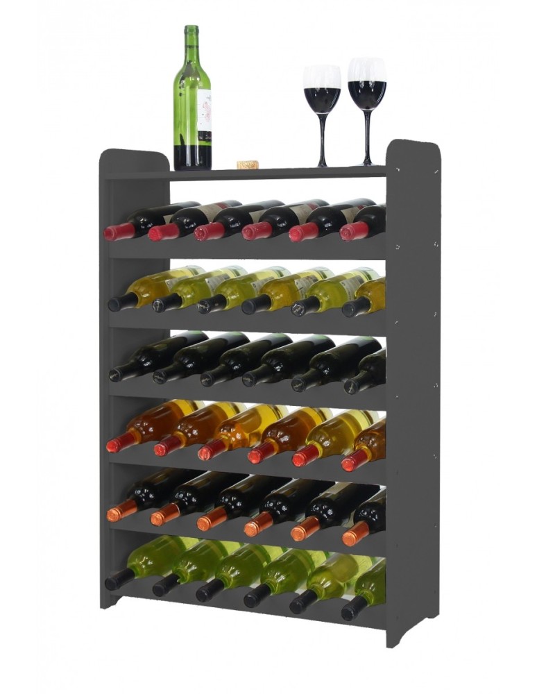 Stojaki na wino RW16 do butelek - Regał na wino RW-16-36P Ciemny grafit - produkt MODO24.PL 1